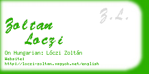 zoltan loczi business card